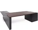 Стол руководителя с приставкой  и тумбой (правый)
