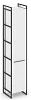Шкаф офисный узкий 5 ниш