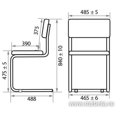 стул НВ Сильвия Хром