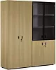 Офисный шкаф для документов с гардеробом