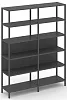 Двухсекционный стеллаж пятиярусный