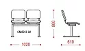 2-х местная секция
